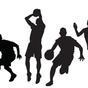 basketball players vectors